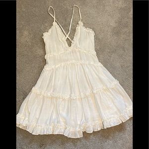 Princess Polly White Ruffled Sundress